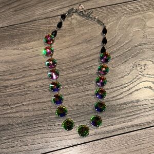 Sabika Multicolor Crystal Necklace
